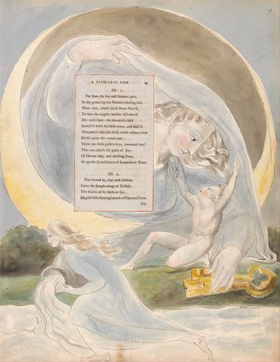 The Poems of Thomas Gray, Design 49, The Progress of Poesy by William Blake